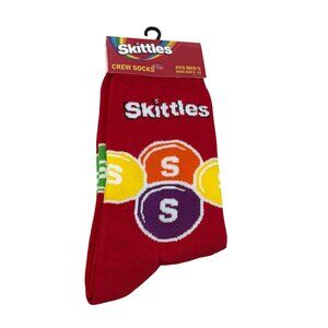 Skittles Candy Crew Socks NWT Food Graphic Novelty Fun Men’s 6-12